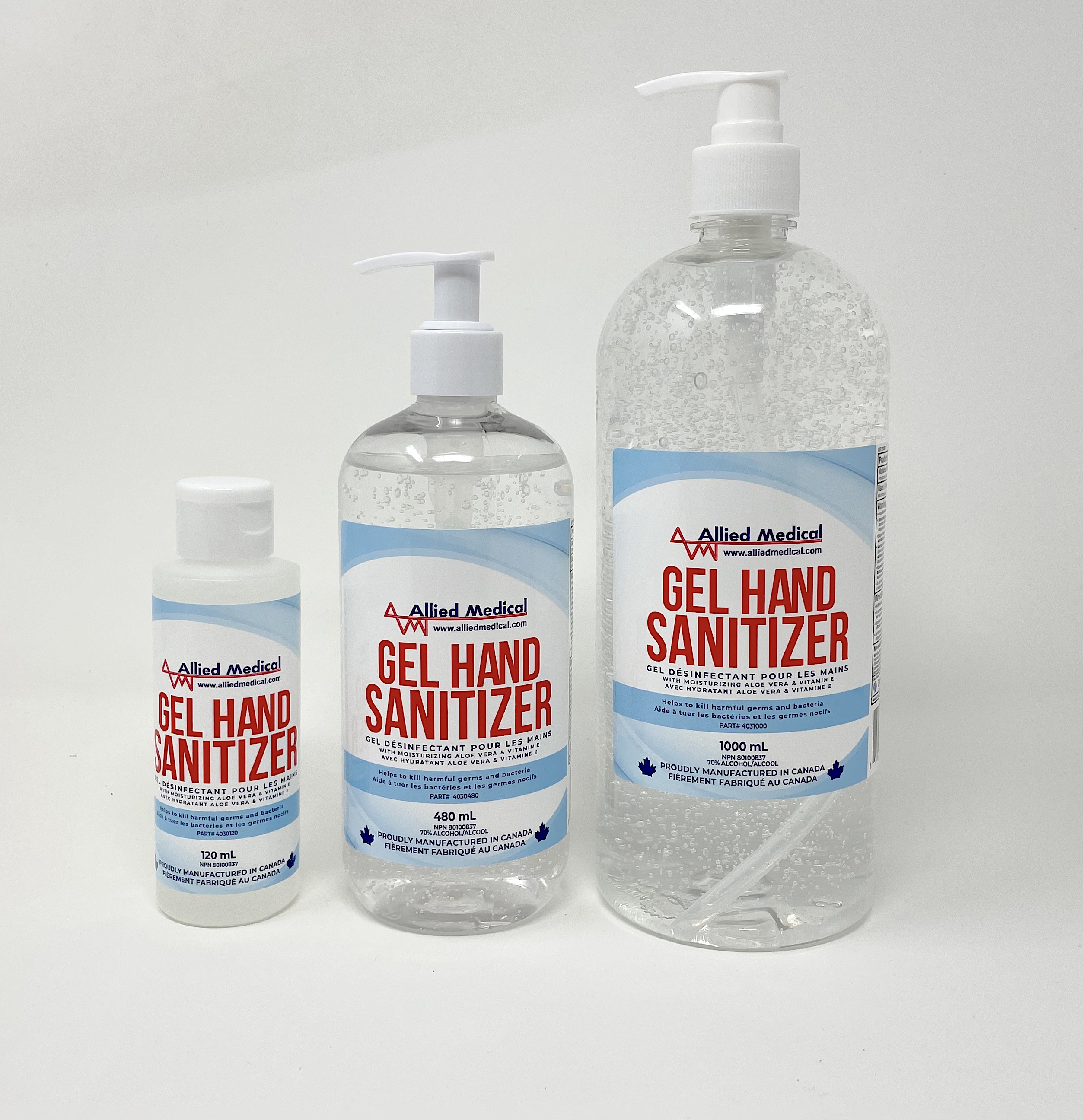 Allied Medical Hand Sanitizer Gel With Aloe Vera & Vitamin E